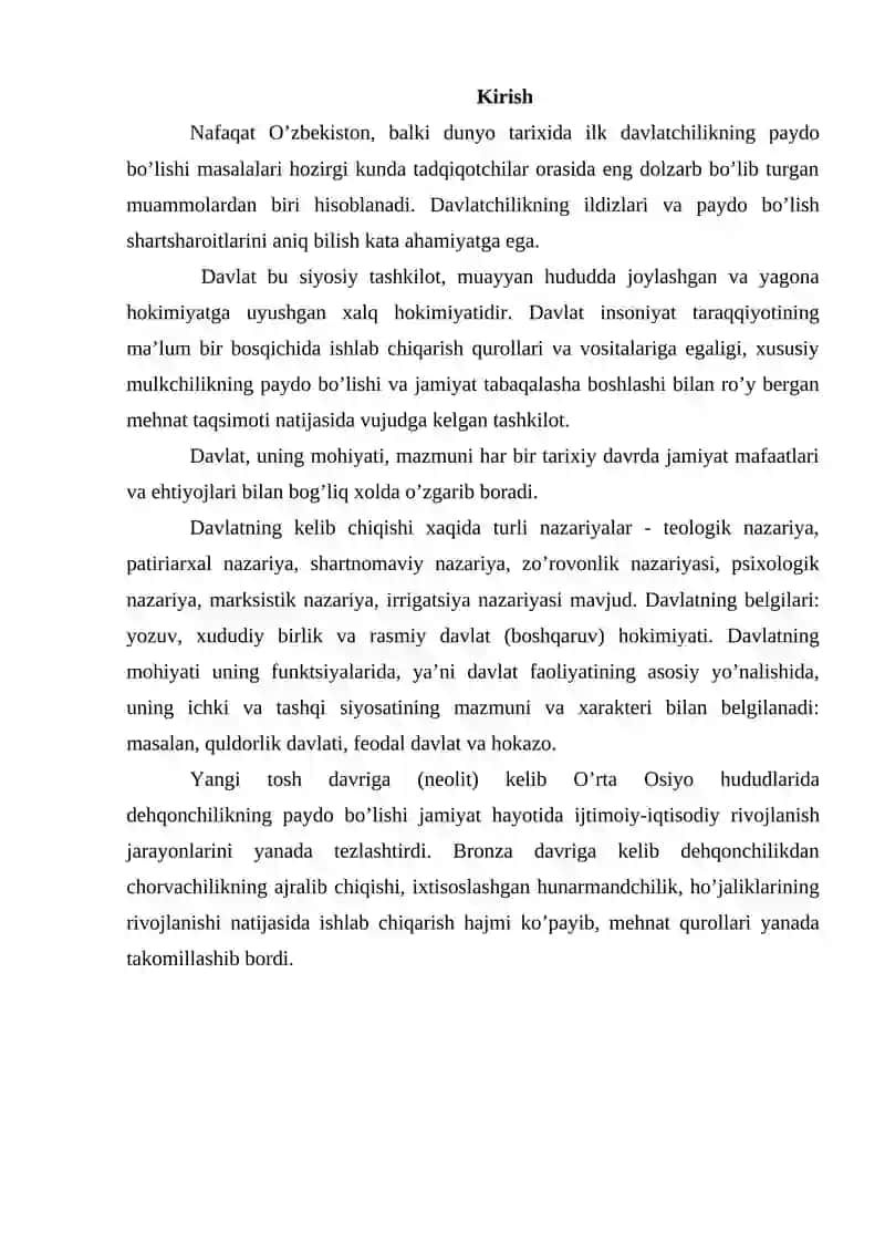 O’RTA OSIYODA QADIMGI DAVLATLAR (BAQTRIYA SOG’D XORAZM FARG’ONA MARG’IYONA) MADANIYATI VA SAN’ATI 2
