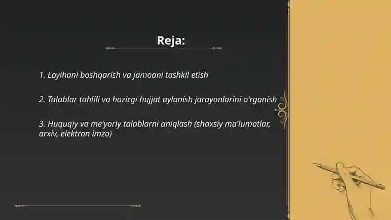 Elektron hujjat aylanishi tizimini joriy etish bosqichlari 2