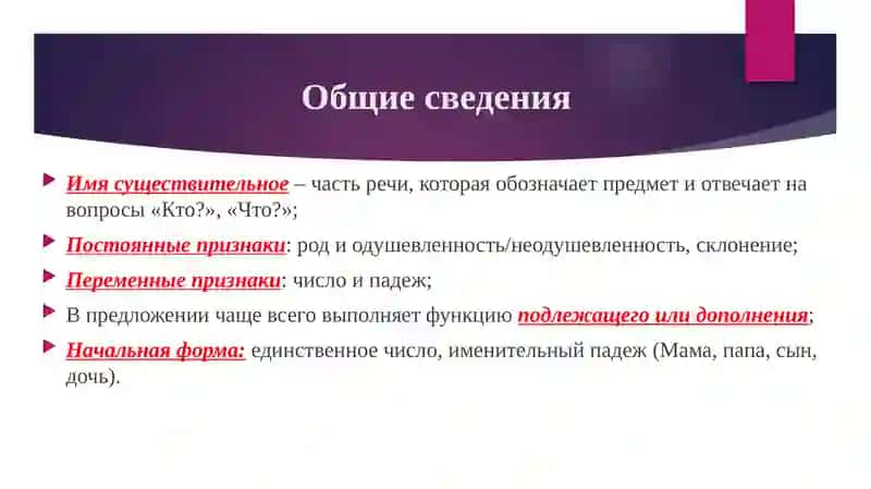 Имя существительное 2