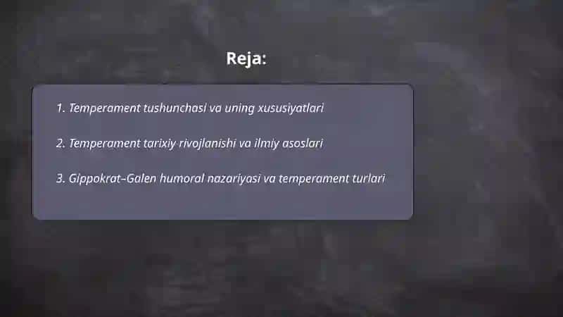 Temperament va uning nazaryalari 2