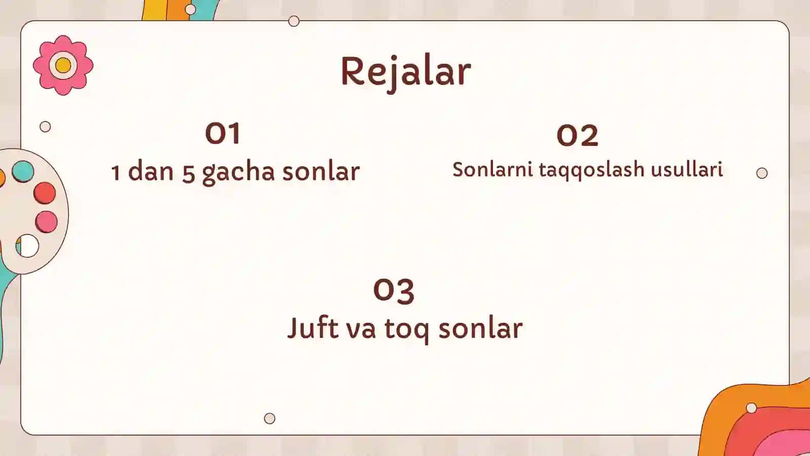 Juft va toq sonlar haqida tushuncha 2