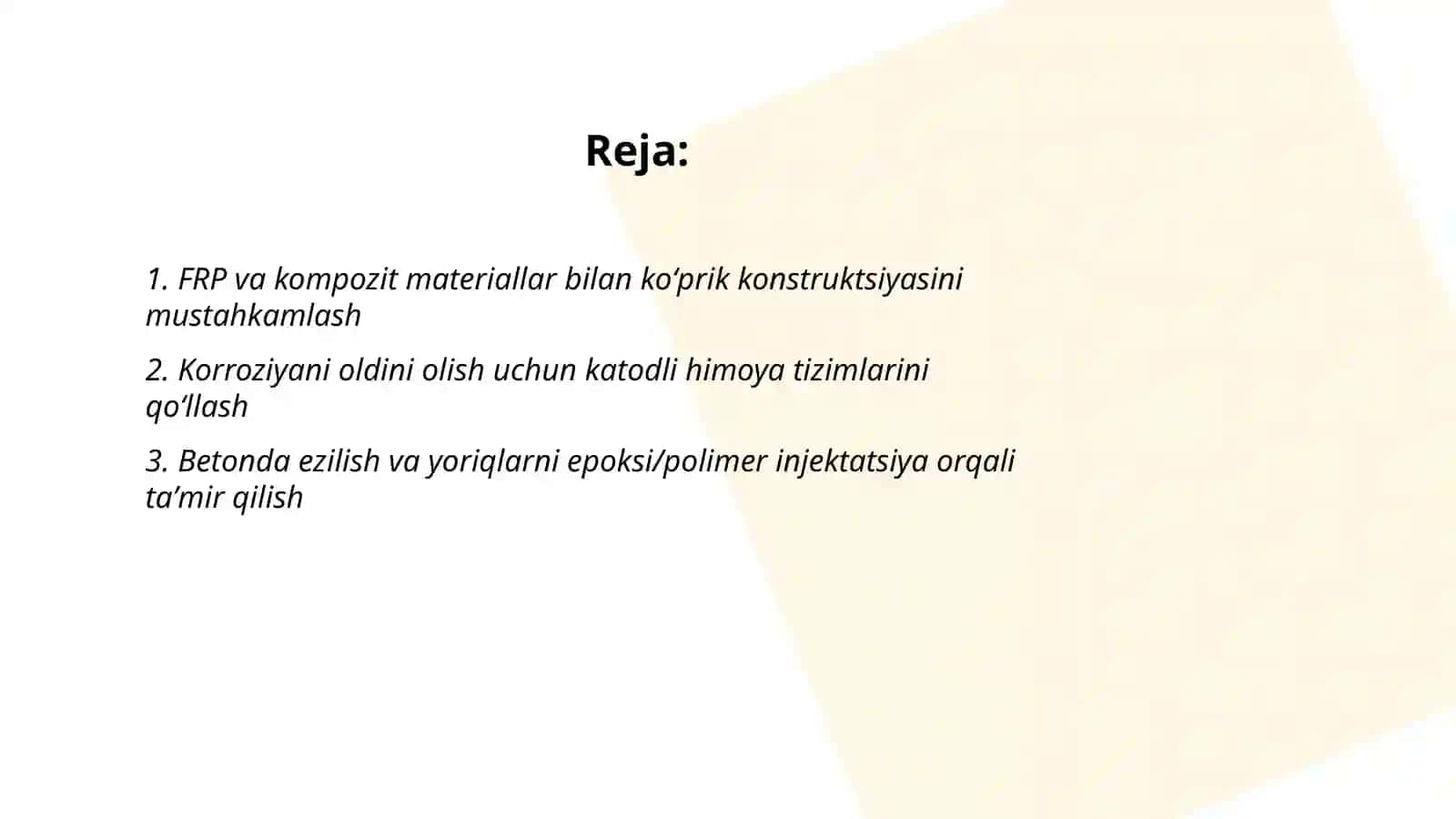 Koʻprik konstruksiyalarini taʼmirlashning zamonaviy metodlari 2