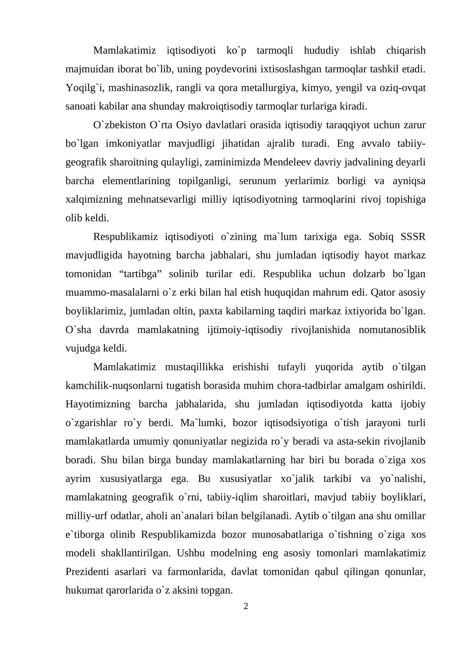 Qishloq xo‘jaligida innovatsion loyhalar tahlili 2