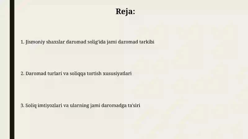 Jismoniy shaxslardan olinadigan daromad soligʻida jamiy daromadning tarkibi 2