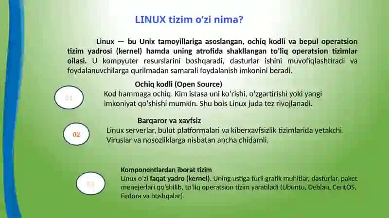 Linux Operatsion Tizimi 2