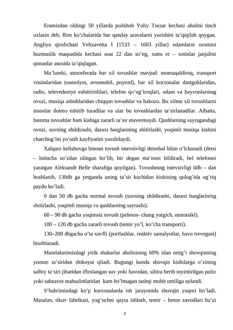 Shovqin haqida tushuncha 2