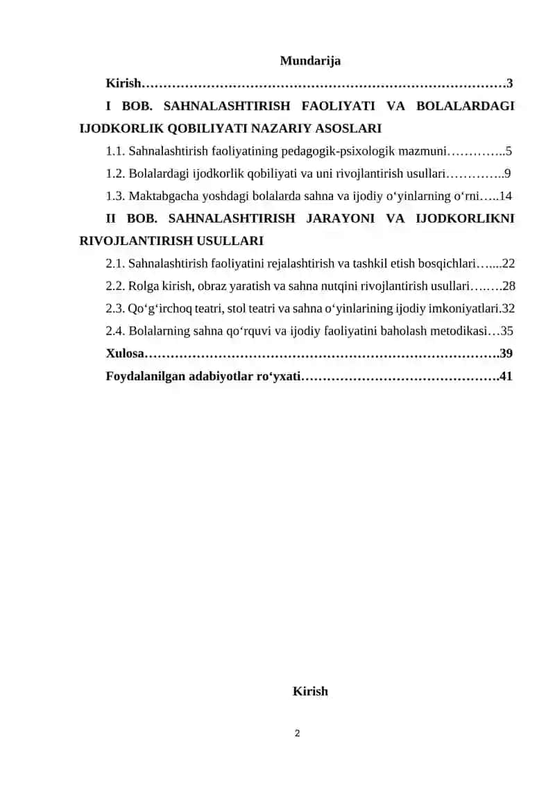 Sahnalashtirish faolyati jarayonida bolalardagi ijodkorlik qobilyati 2