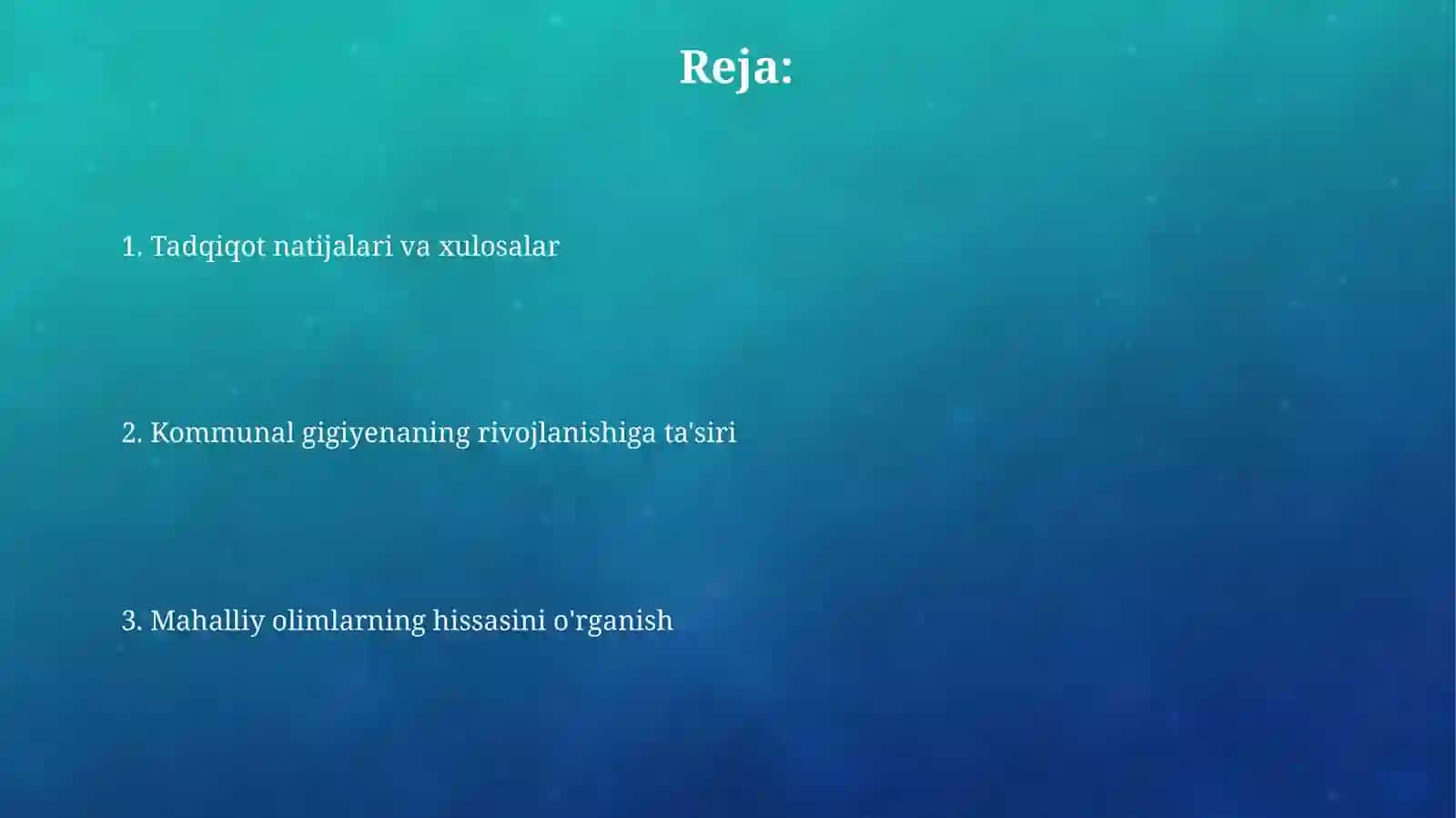 Kommunal gigiyena modulini rivojlanishidagi vatandosh olimlarning hissalarini o'rganish 2