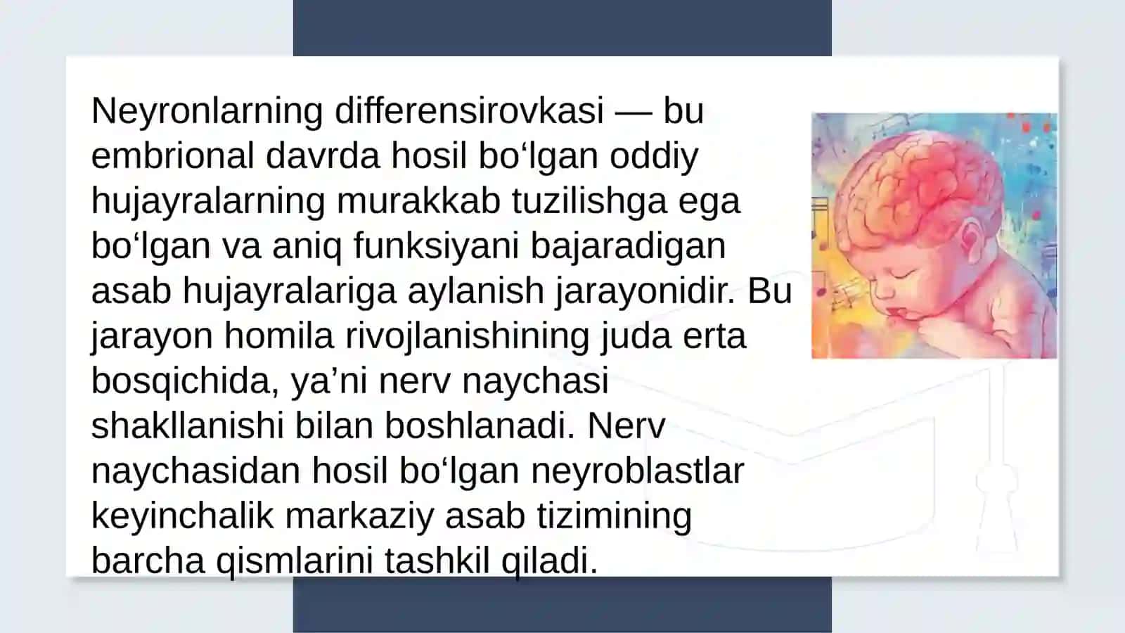 Bolalarda neyronlar differensirovkasi va mielinizatsiya jarayoni 2