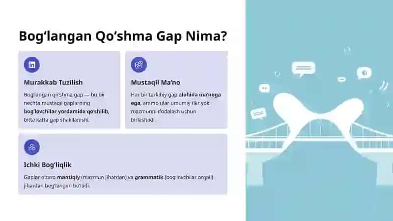 Bogʻlangan Qoʻshma Gaplar: O‘zbek Tilining Muhim Qismi 2