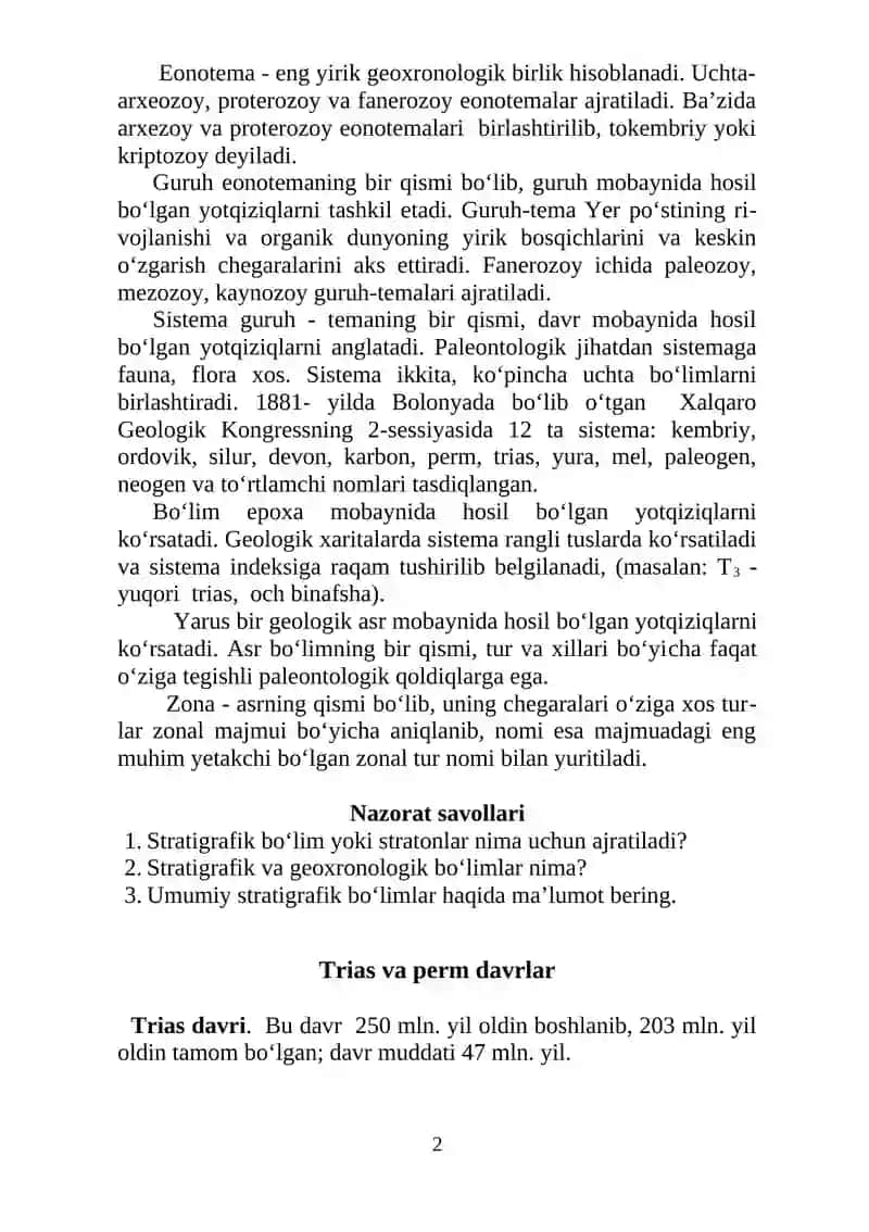 Geoxronologiya va stratigrafiya 2