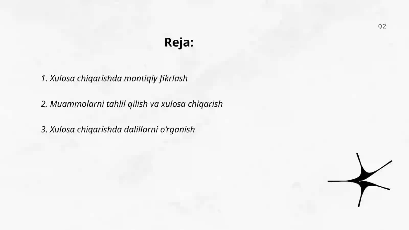 Xulosa chiqarish 2