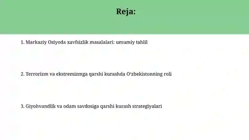 Oʻzbekiston eng yangi tarixi 25/2-guruh 2