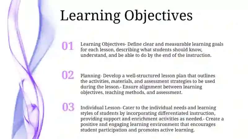 Planning And Individual Lesson 2