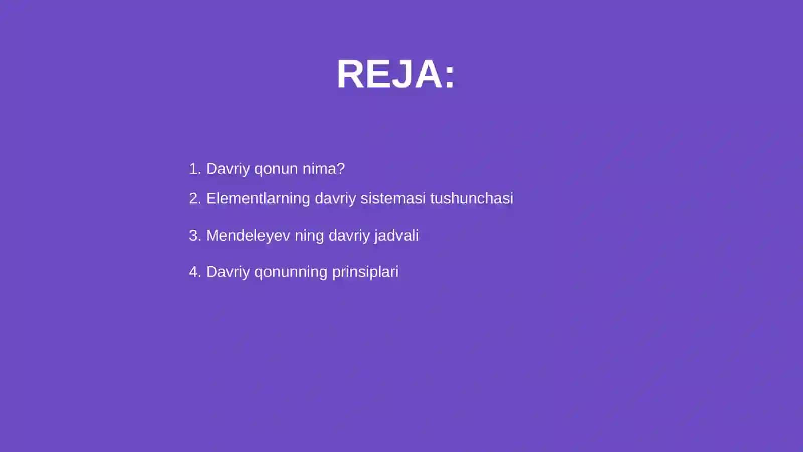 Davriy qonun va elementlarning davriy sistemasi 2