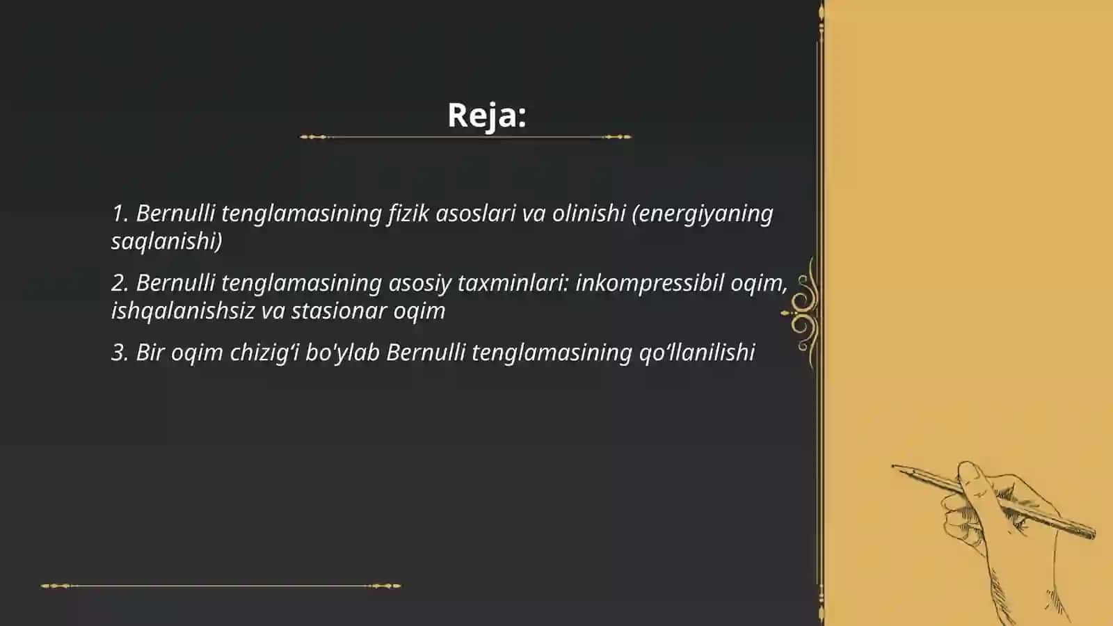 Bernulli tenglamasi 2