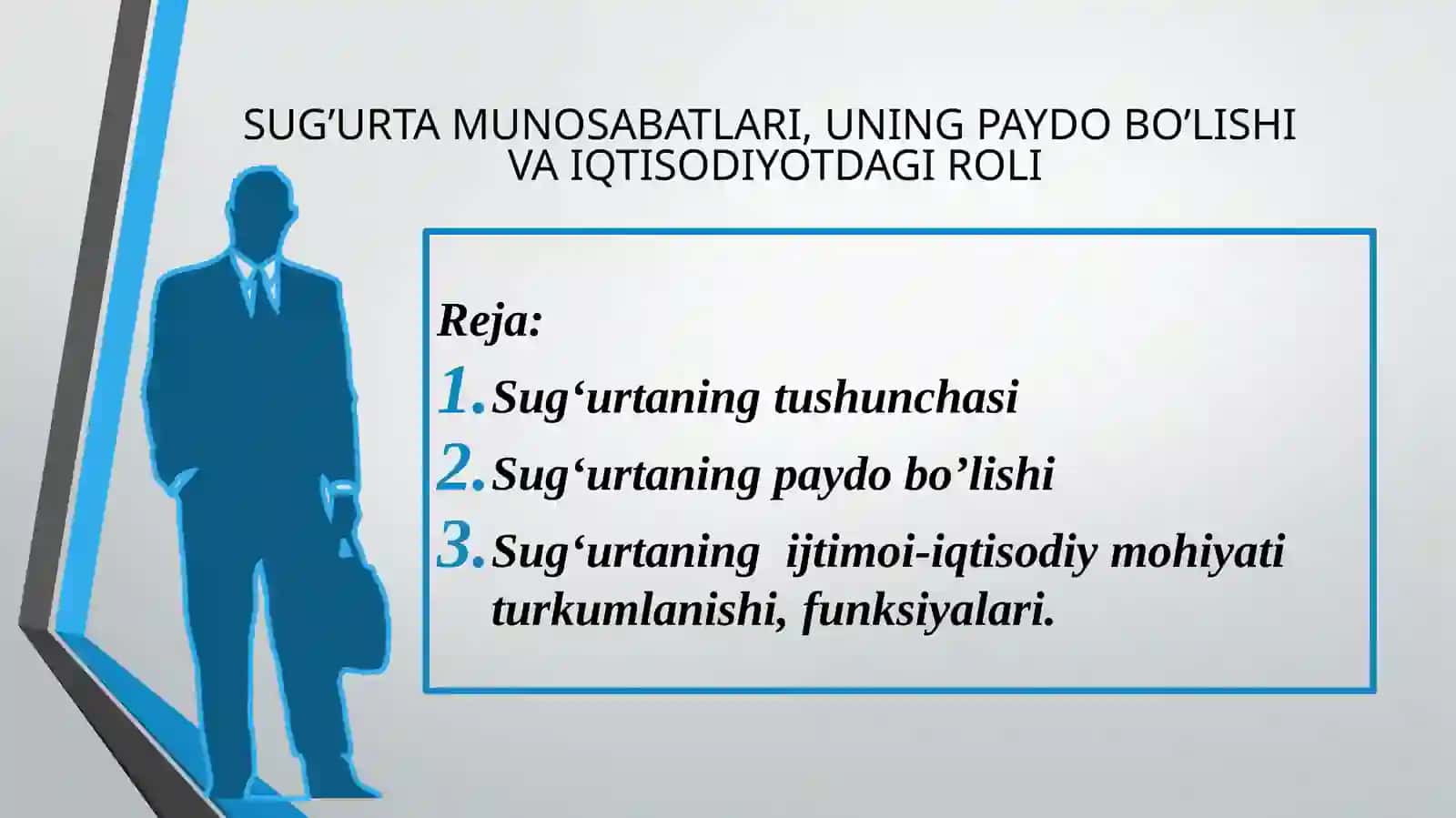 Sug'urta munosabatlari 2