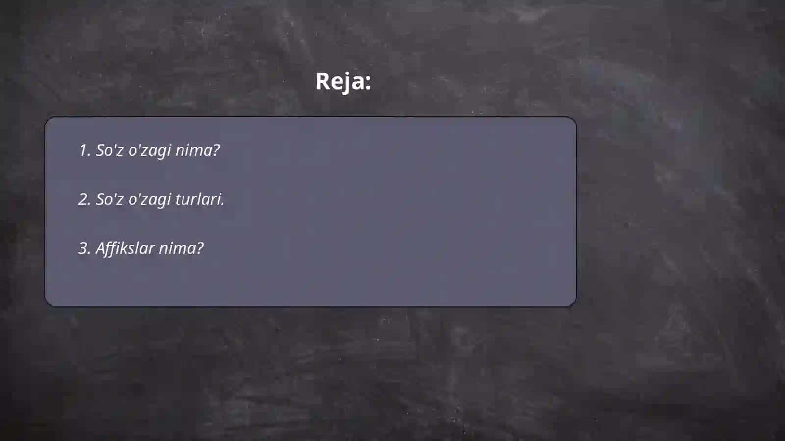 So'z o'zagi va affikslari 2