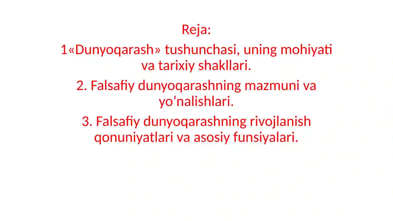 Dunyoqarashining mohiyati tuzilishi va funksiyalari 2