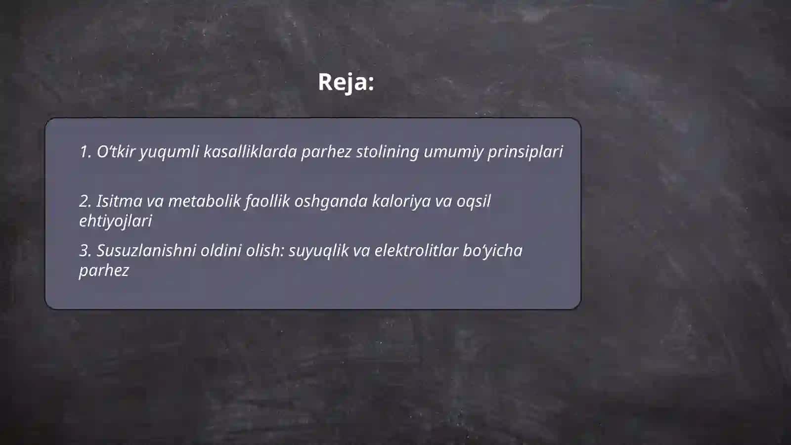 Oʻtkir yuqumli kasalliklarda parhez stoli 2