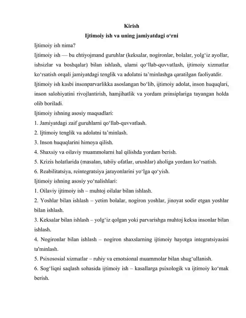 Ijtimoiy ishda alohida ehtiyojli bolalar bilan ishlashdagi axloqiy yondashuvlar, himoya va inklyuziv ta'lim 2