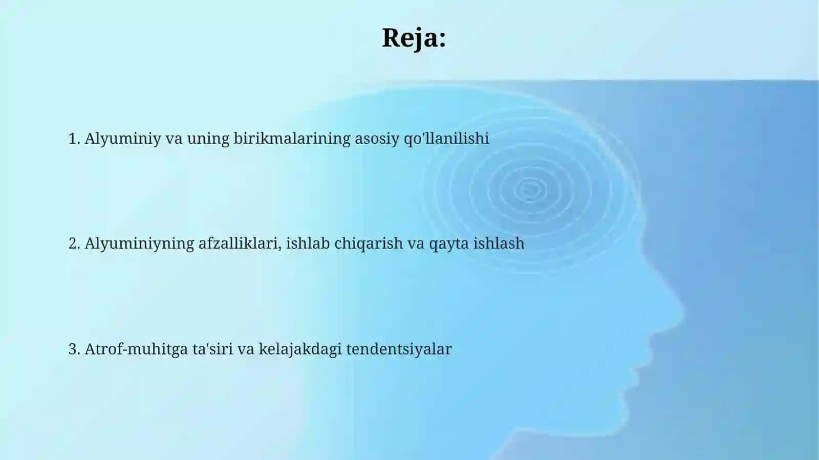 Alyumiy va uning birikmalarining ishlatilishi 2