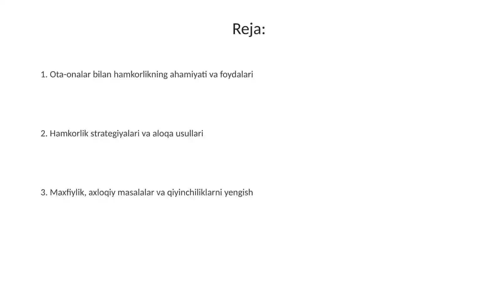 Shifoxona dagi maktablarda ota-onalar bilan hamkorlik 2