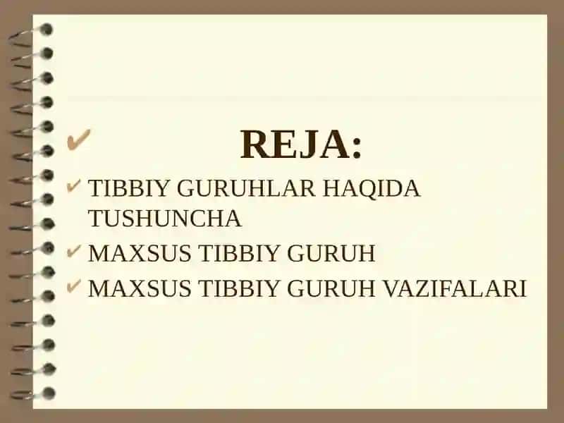 MAXSUS TIBBIY GURUH 2