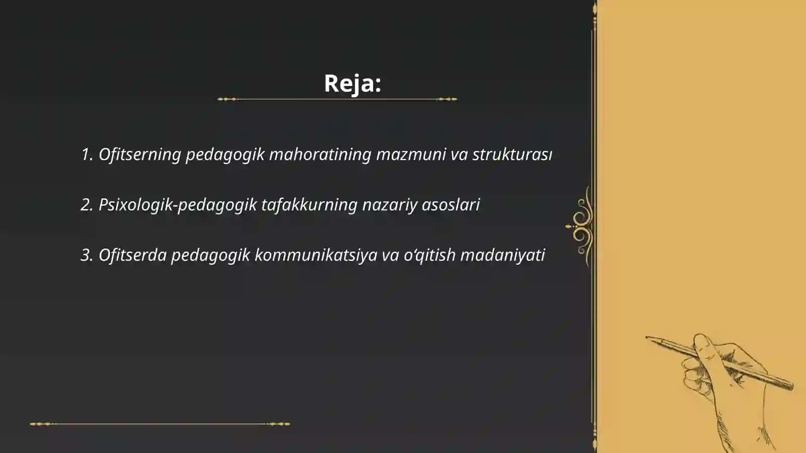 Ofitserning pedagogik mahorati uning psixologik pedagogik tafakkuri 2