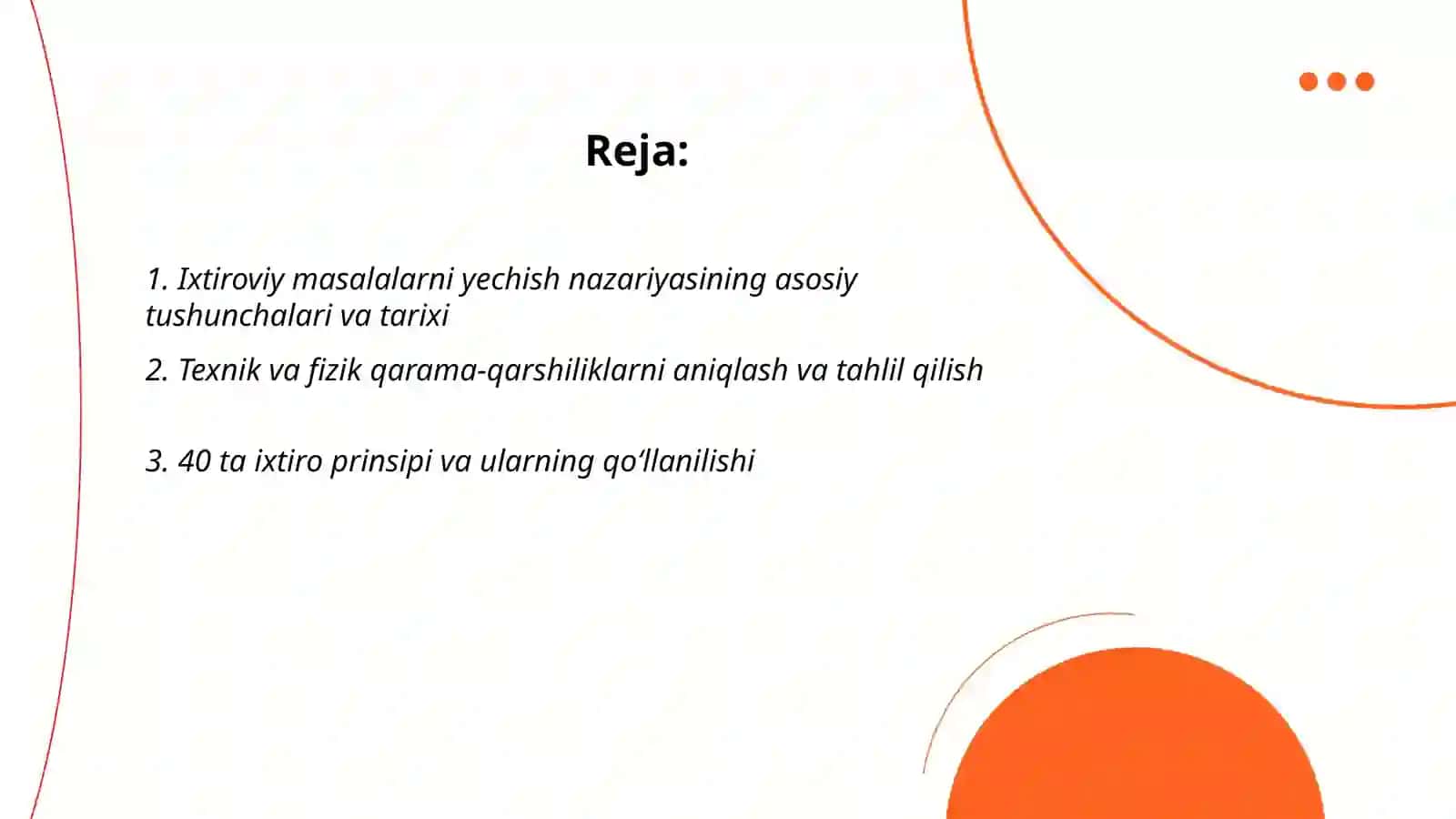 Ixtiroviy masalalarni yechish nazariyasi va metodlari 2