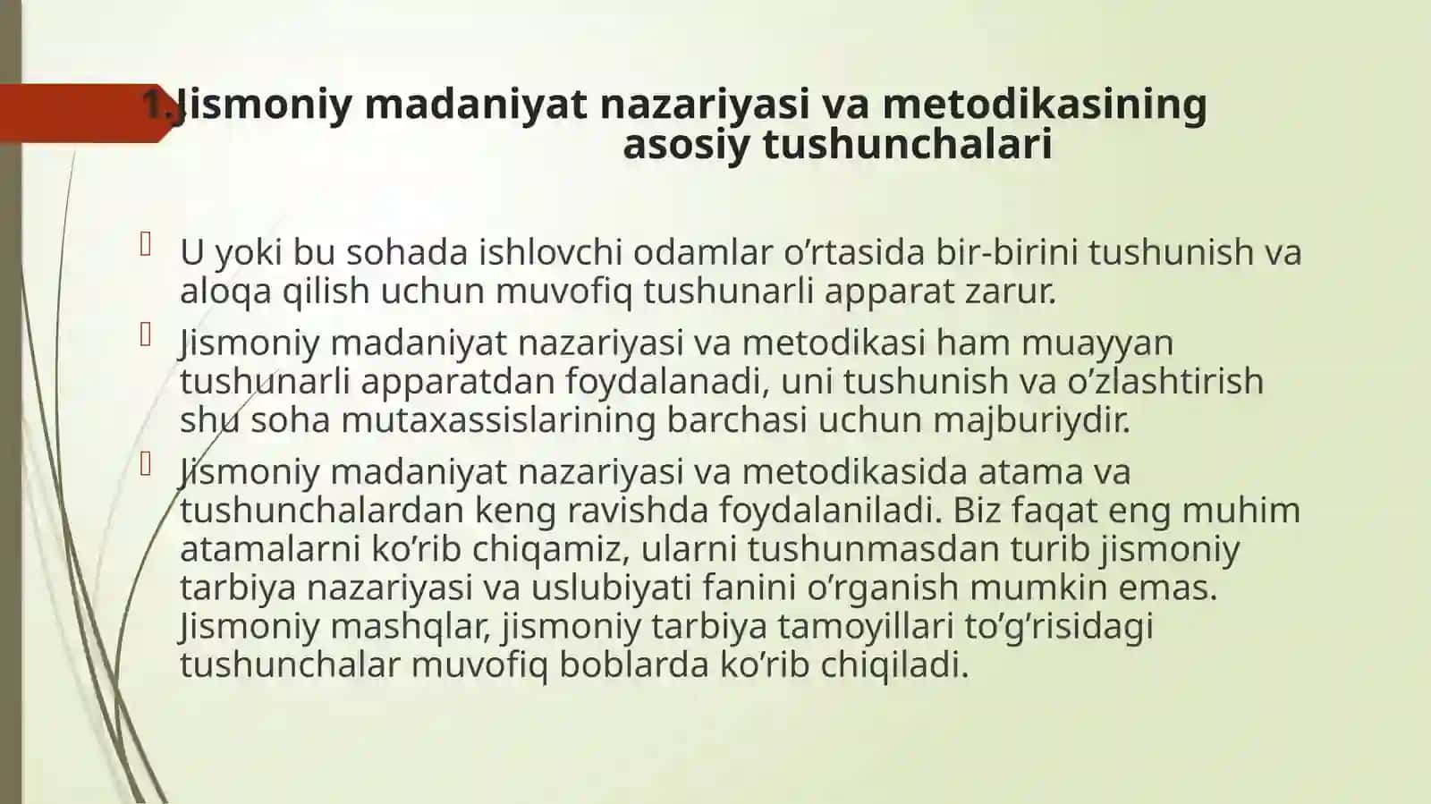 Jismoniy madaniyat tizimini rivojlanish 2