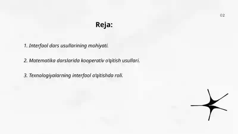 Interfaol dars usullarining mohiyati 2
