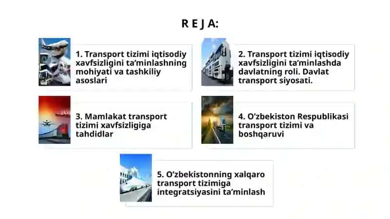 TRANSPORT TIZIMI XAVFSIZLIGI VA UNI TA’MINLASH 2