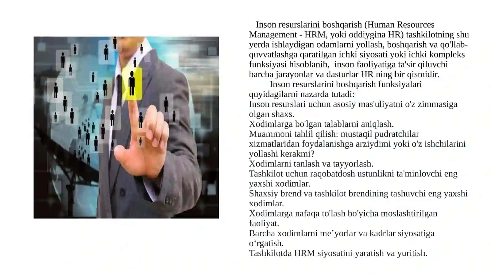 Inson resurslarini boshqarish usullari 2