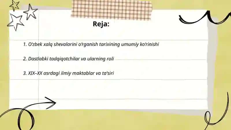 O‘zbek xalq shevalarining o‘rganilish tarixi 2