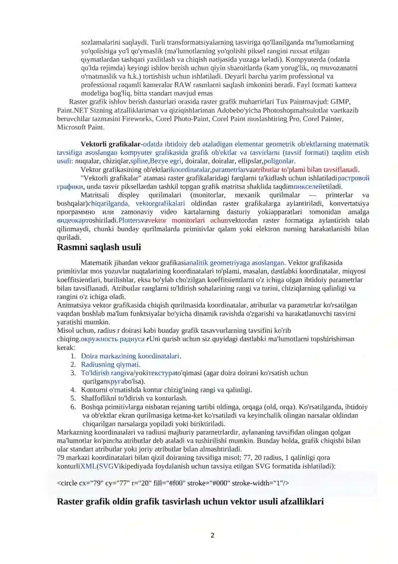 Biologik grafik tasvirlarini raqamlashtirish 2