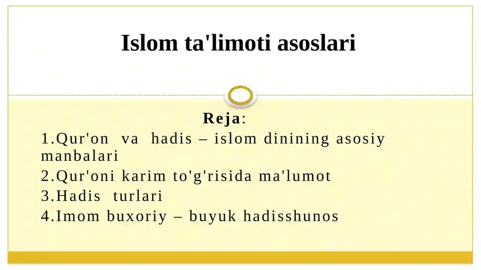 Islomta'limotiasoslari 2