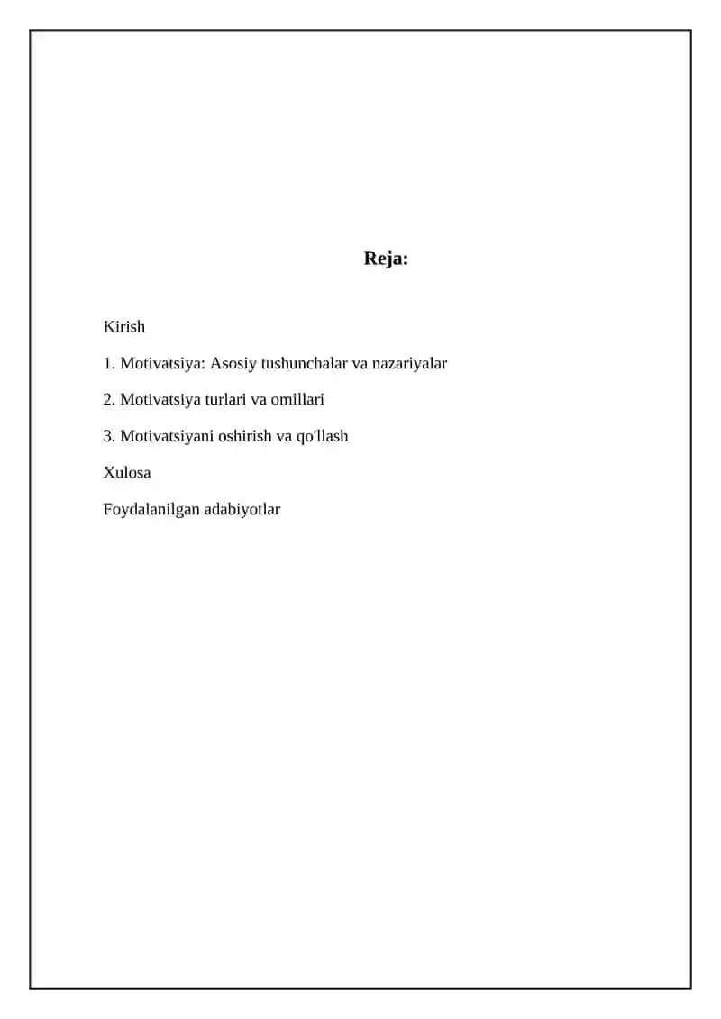 Motivatsiya haqida umumiy tushuncha 2