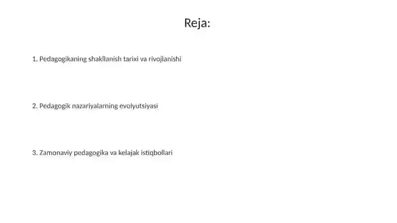Pedagogika tarixi fan sifatida 2