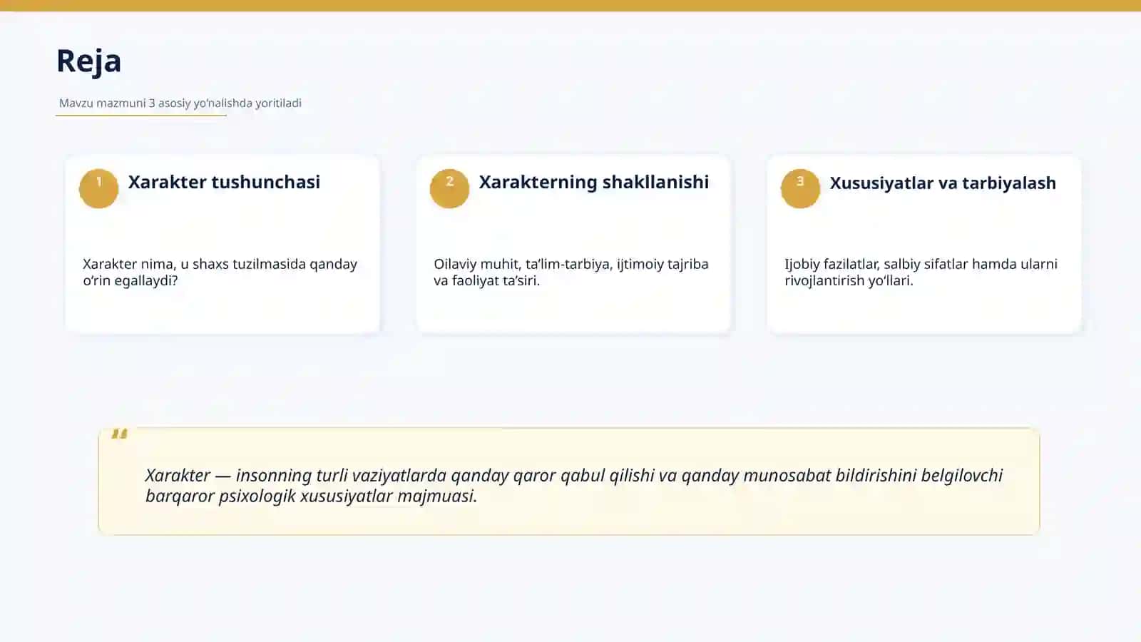 Xarakter va uning xususiyatlari 2