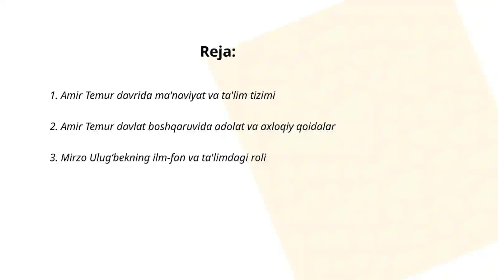 Temuriylar davrida ma'naviy ma'rifiy yuksalish 2