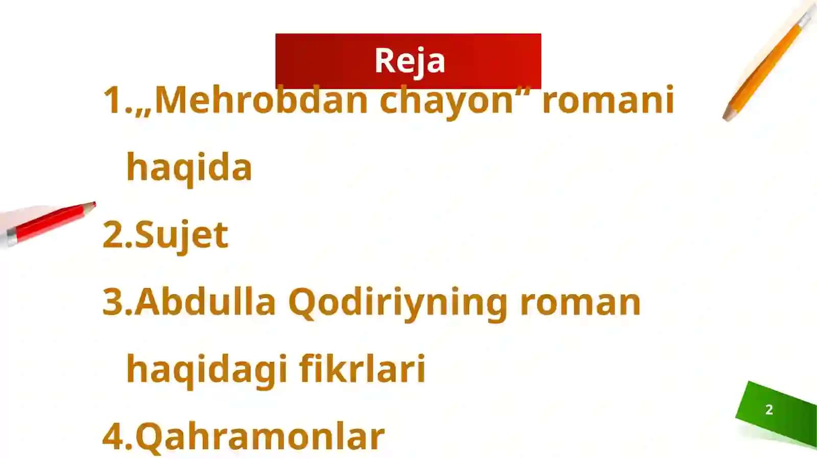 Mehrobdan chayon romani taxlili 2