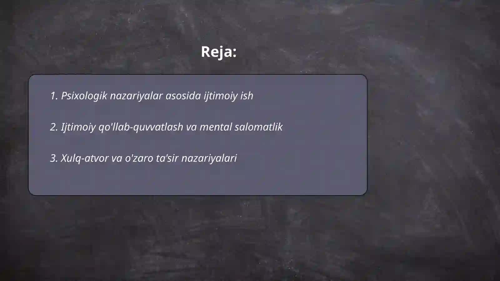 Psixologik nazariyalar asosida ijtimoiy ish 2