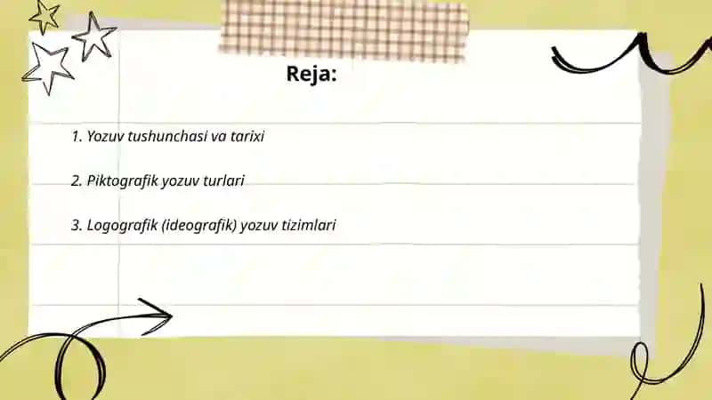 Yozuv va uning turlari 2