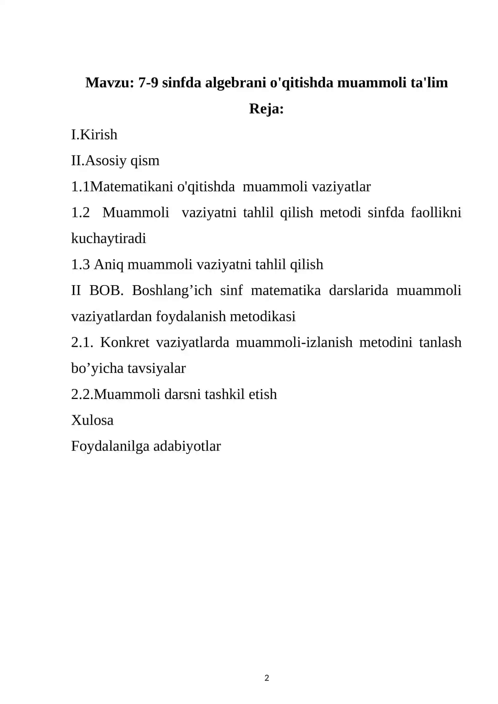 7-9 sinfda algebrani o'qitishda muammoli ta'lim 2