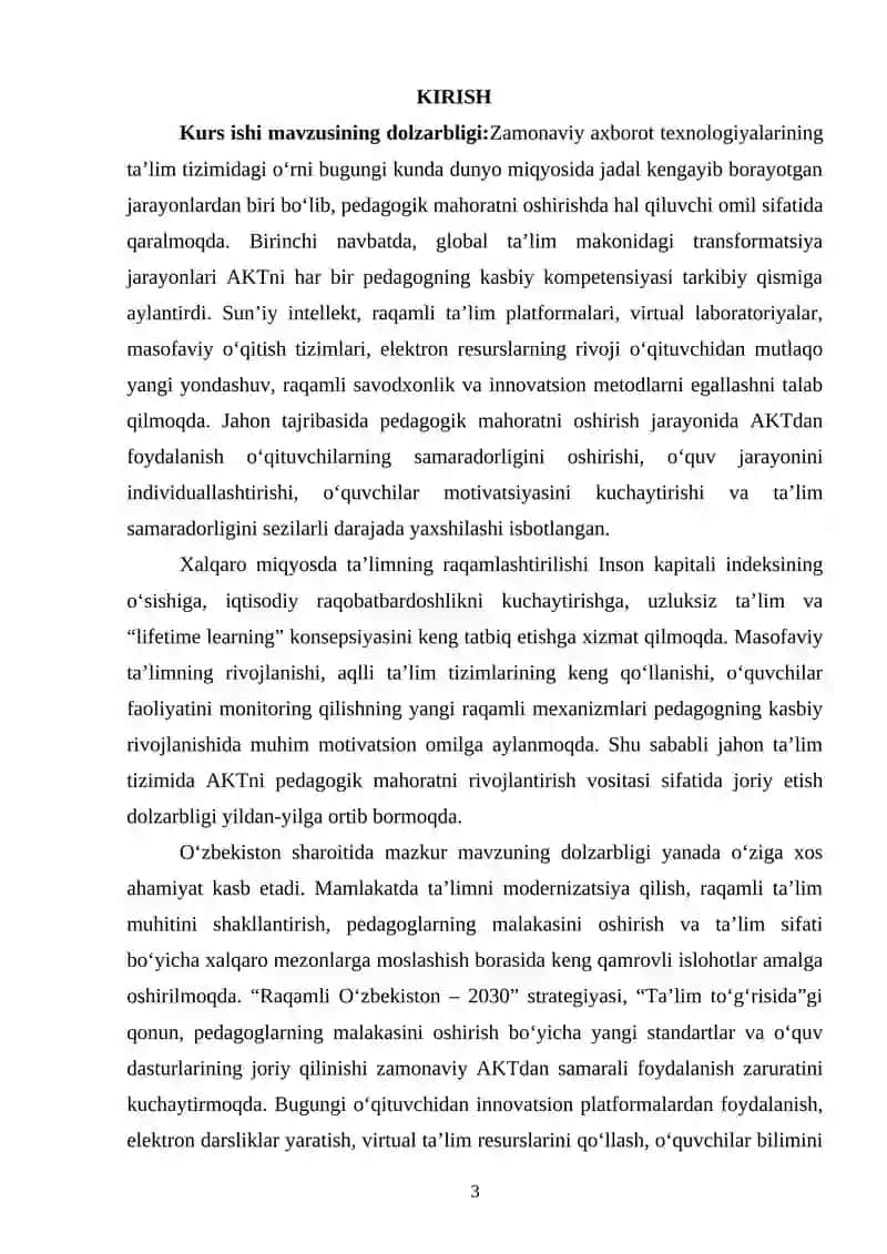 Pedagogik mahoratni oshirishda zamonaviy axborot texnologiyalarinining ahamiyati 2