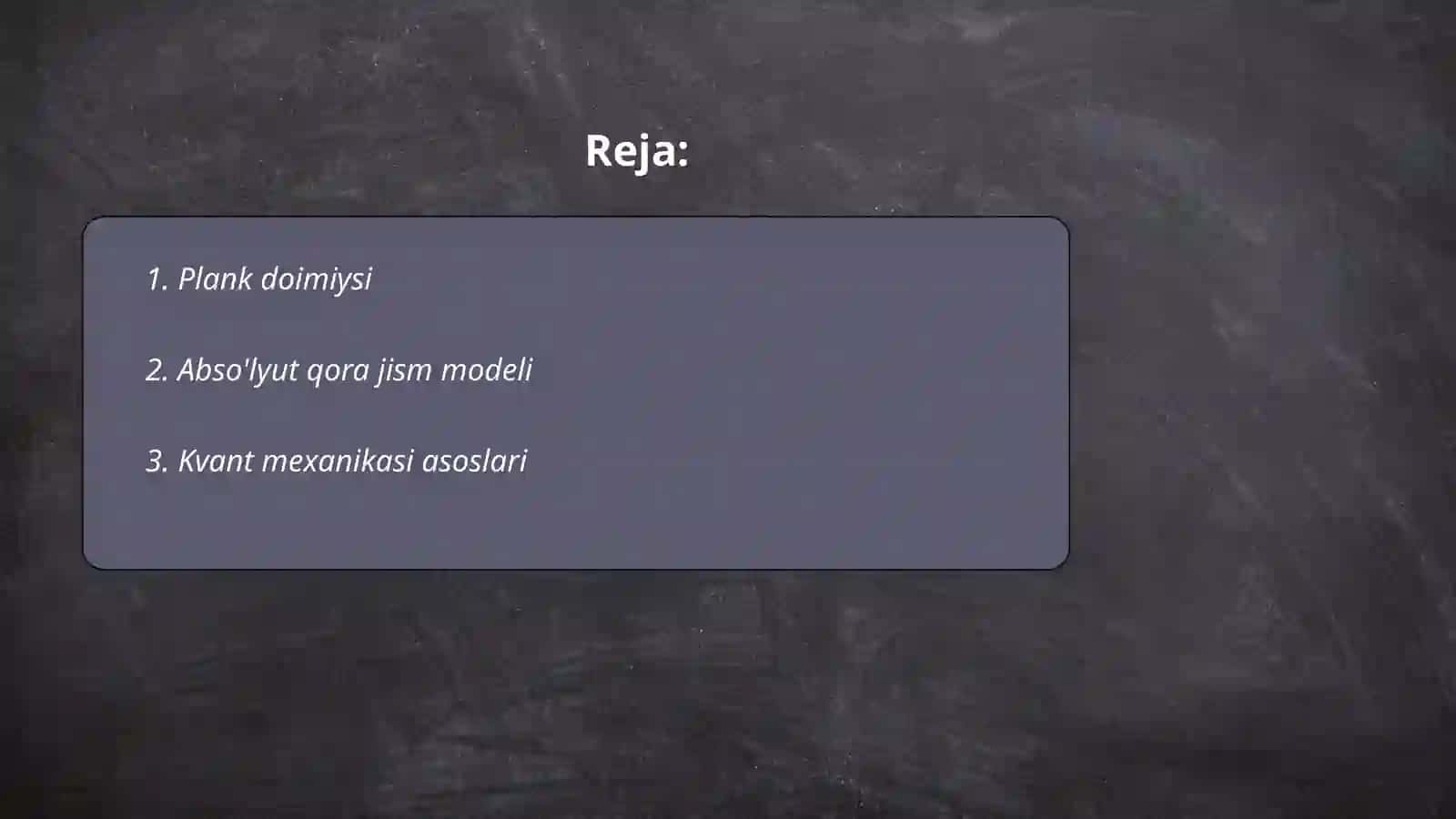 Plank doimiysi 2