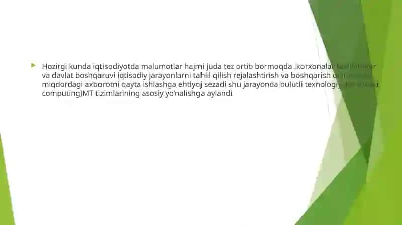 Bulutli texnologiyalardan foydalanish 2