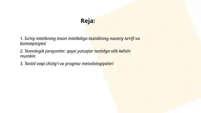 Su'niy intelikning inson intelikdiga taxtidi 2