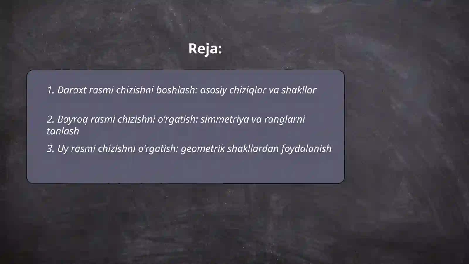 Daraxt, bayroq, uy rasmi chizish 2